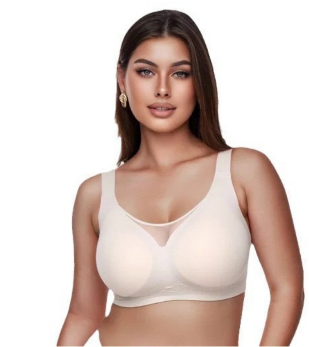 Women Plus Size Push up Bra Wireless Supportive Comfort Shaping Bra